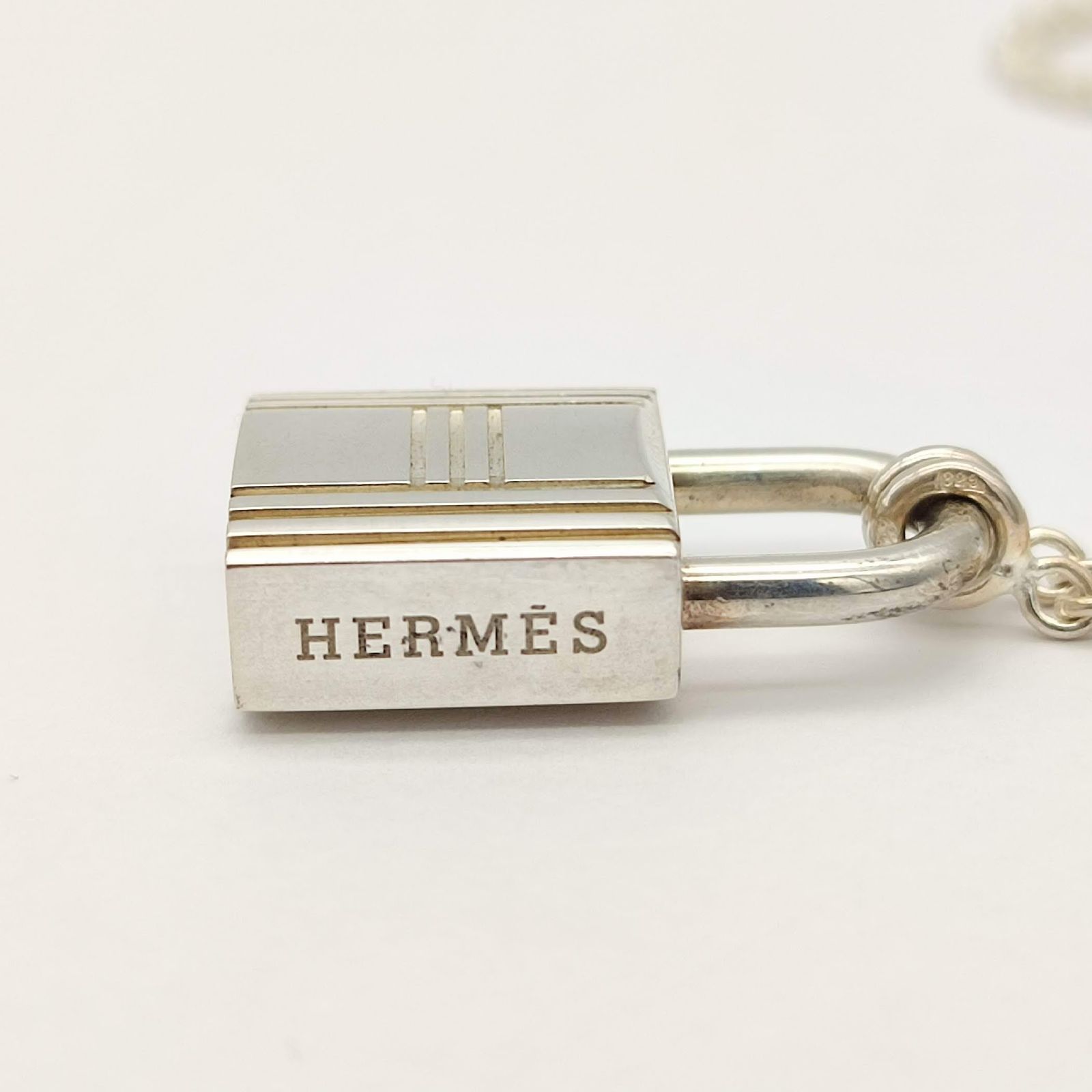 美品】HERMES エルメス カデナネックレス パドロック シルバー925