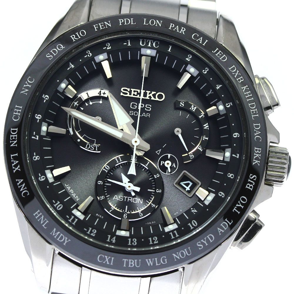 ☆良品【SEIKO】セイコー アストロン GPS SBXB045/8X53-0AB0-2 ソーラー電波 メンズ 腕時計_722760