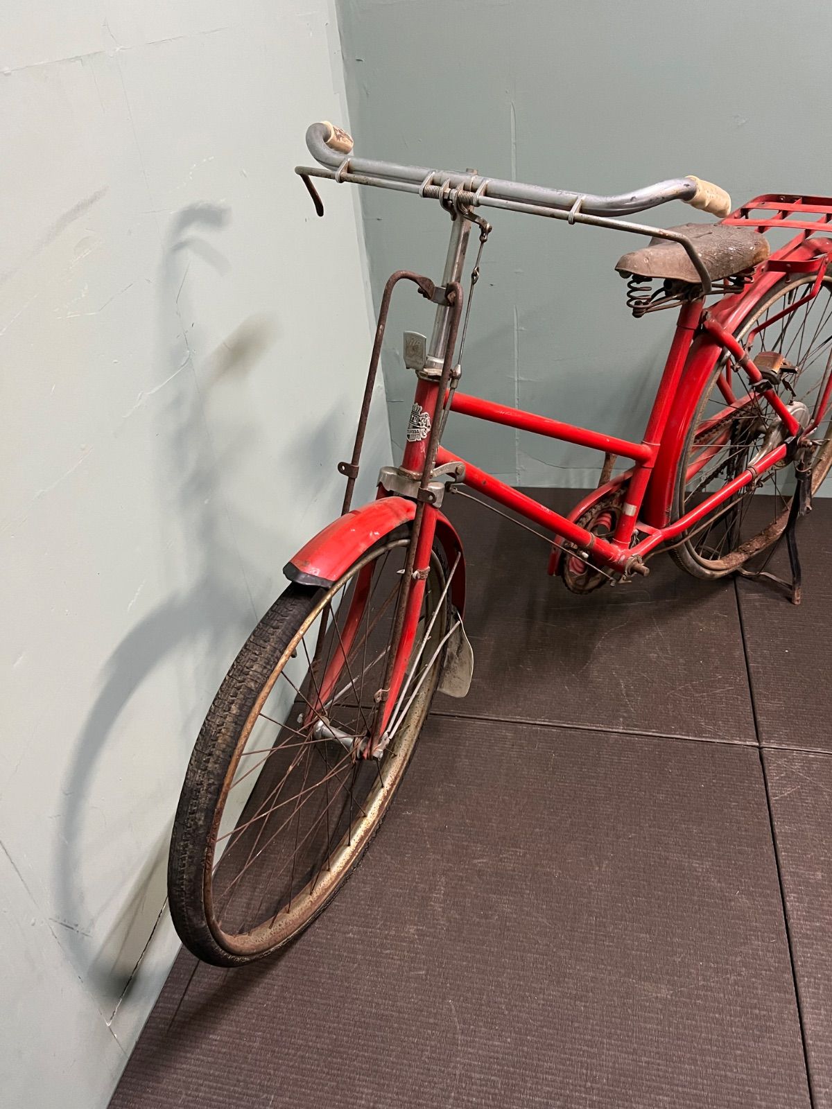 ⭐︎ ツノダ ヴィンテージ 自転車 昔 自転車 赤 - メルカリ