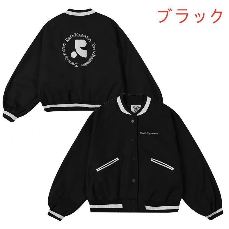Rest&Recreation 黒 ボンバージャケット Rest&Recreation 黒 ボンバージャケット