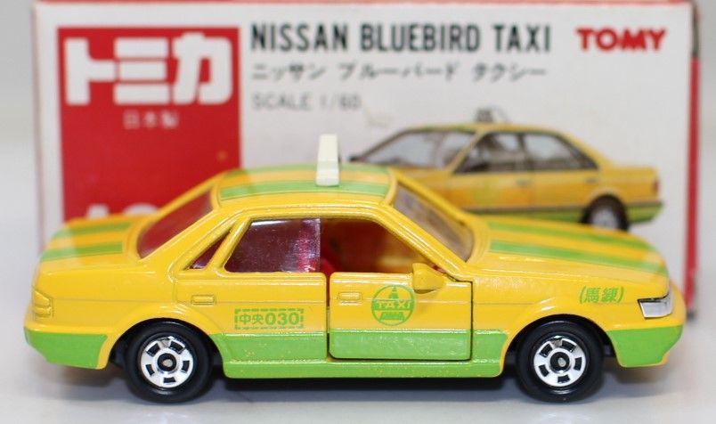 USED 日本製 トミカ 赤箱 109 ブルーバード タクシー 1/60 赤