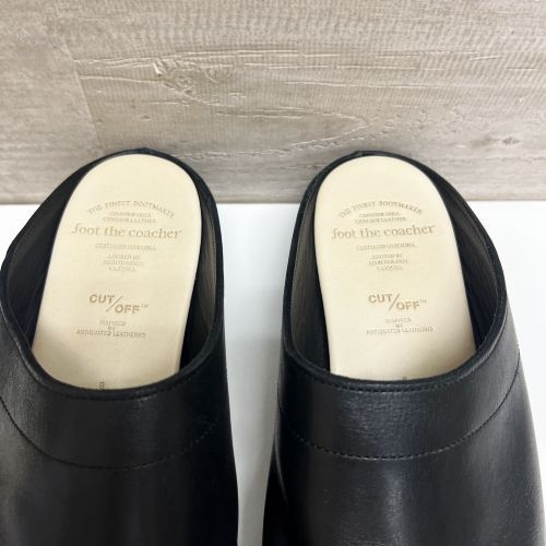 foot the coacher フットザコーチャー MINIMAL CLOG クロッグ サボ ブラック size8 【中目黒b09】