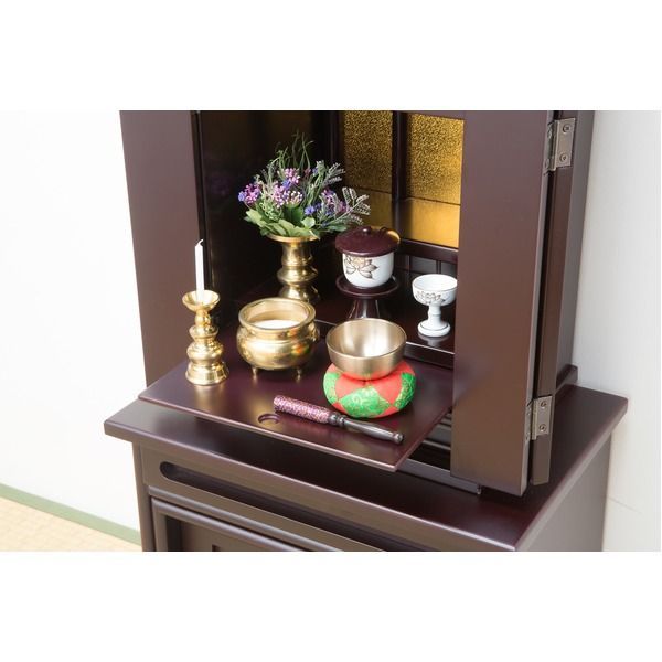 アウトレット大特集！ 仏壇 14号 上置き 木製 小型 完成品 代引不可