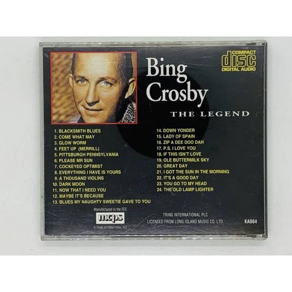 洋楽 BING CROSBY THE LEGEND CD BING CROSBY THE LEGEND / ビング・クロスビー / BLACKSMITH
