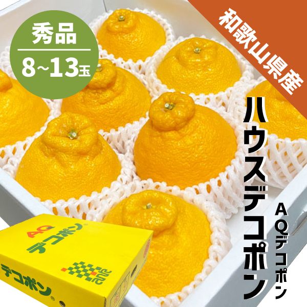 和歌山県産 AQデコポン ハウス秀品 8〜13玉 化粧箱入り 有田産 デコポン AQ 御歳暮 ギフト 贈答 しらぬい