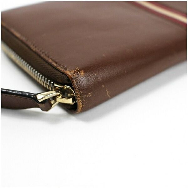 バリー BALLY BALLY ラウンドファスナー長財布 BALEN.DSH レザー （6309716/U901P） -靴＆ファッション通販  ロコンド〜自宅で試着、気軽に返品 バリー ラウンドファスナー長財布 レザー ブラウン 中古 Bランク