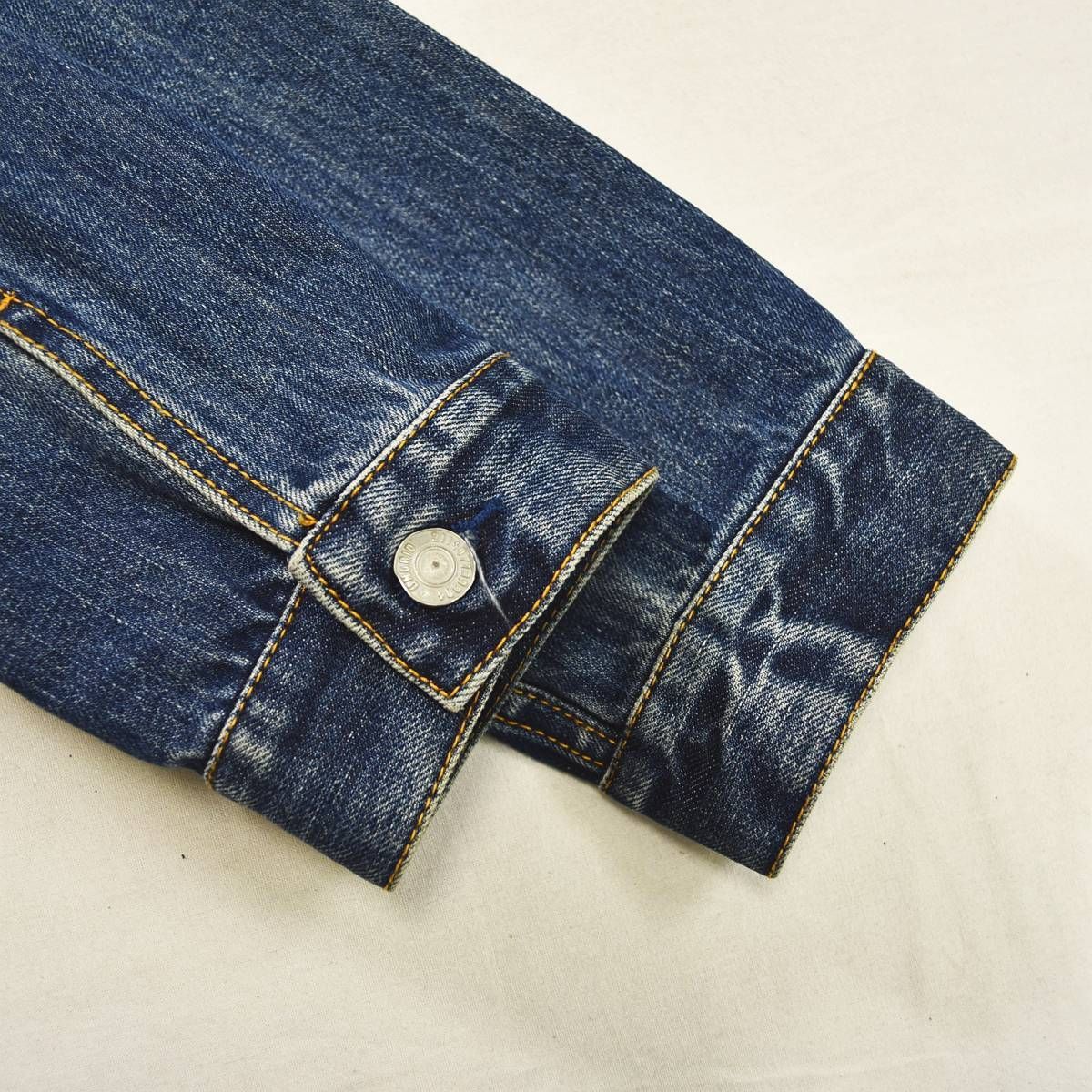 アングリッド Ungrid 2nd セカンド デニム ジャケット Gジャン トラッカー ブルゾン ボタン 歪み加工 ロゴタブ M インディゴ レディース ♪ SIROKUMA-CORPORATION_COM