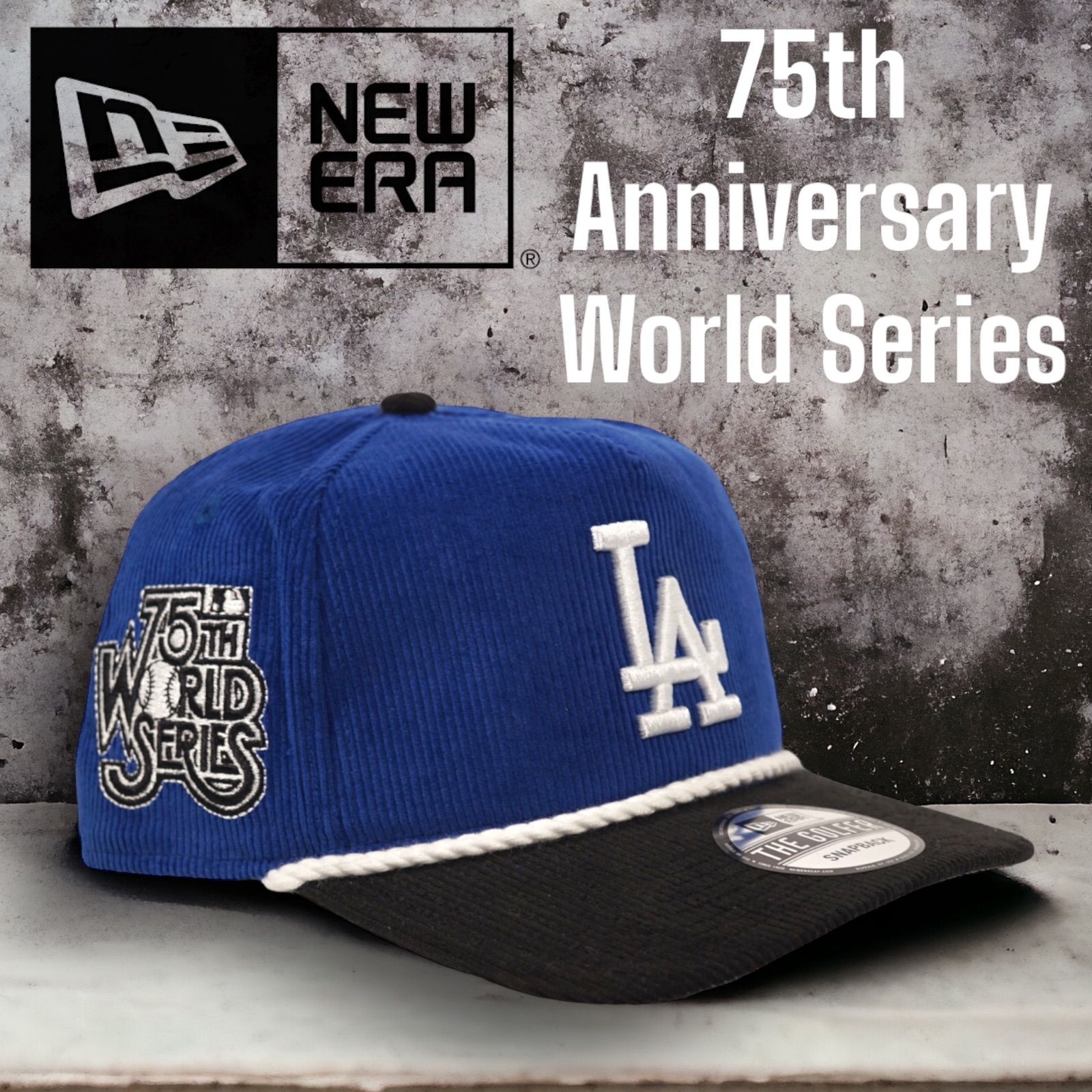 ◆日本未発売◆New Era THE Golfer Los Angeles Dodgers 75th Anniversary World Series  Cap ドジャーブルー　ロサンゼルスドジャース　LA 大谷翔平　キャップ