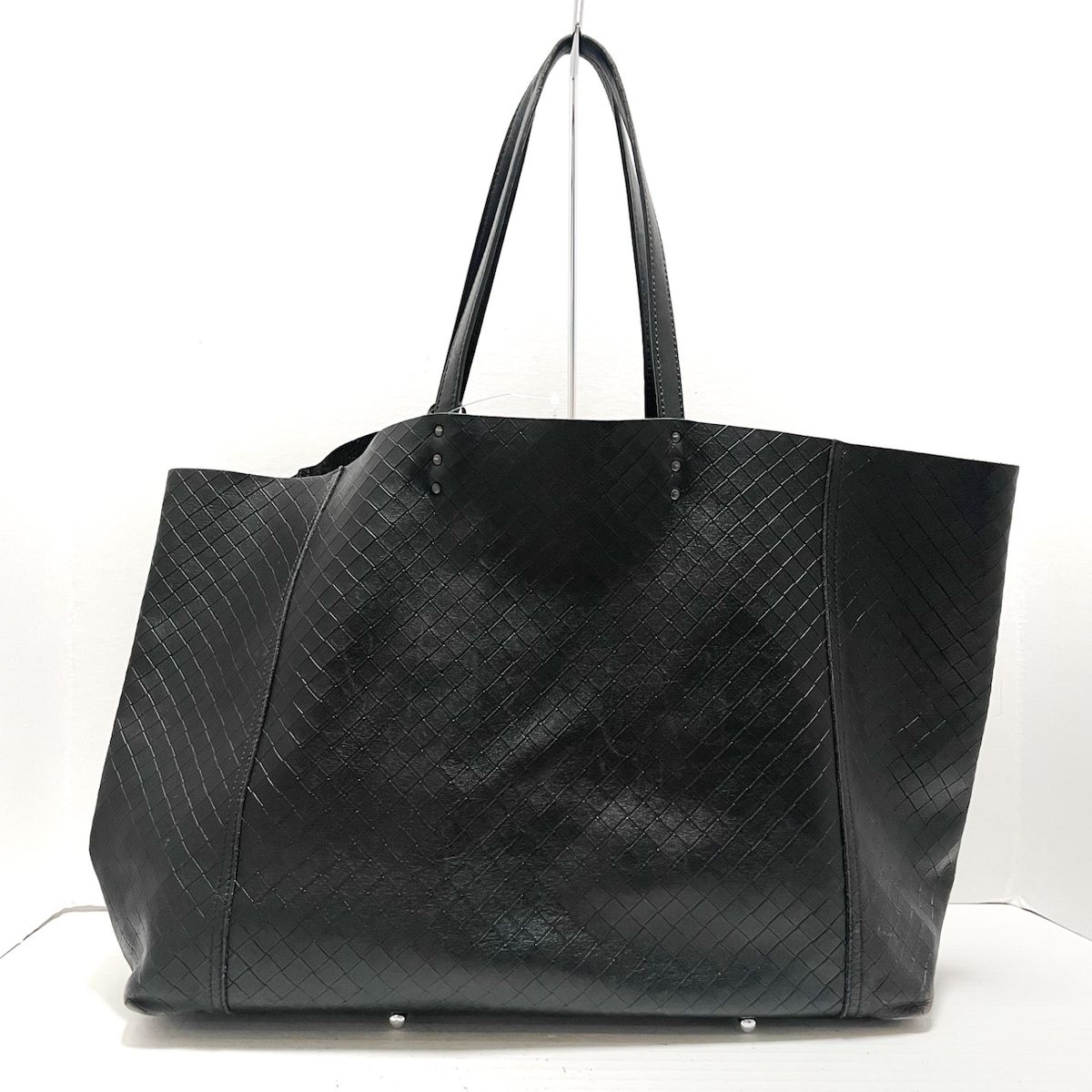 BOTTEGA VENETA(ボッテガヴェネタ) トートバッグ イントレッチオミラージュ 黒 レザー - メルカリ