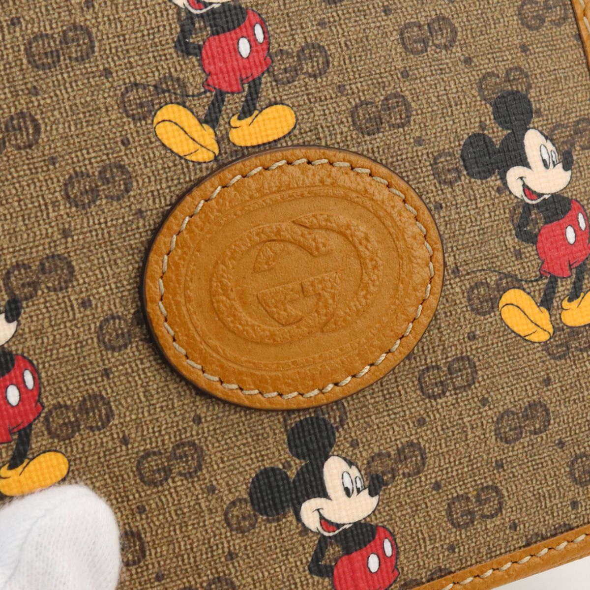 GUCCI グッチ ディズニーコラボ二折財布 GGスプリーム 602549 二