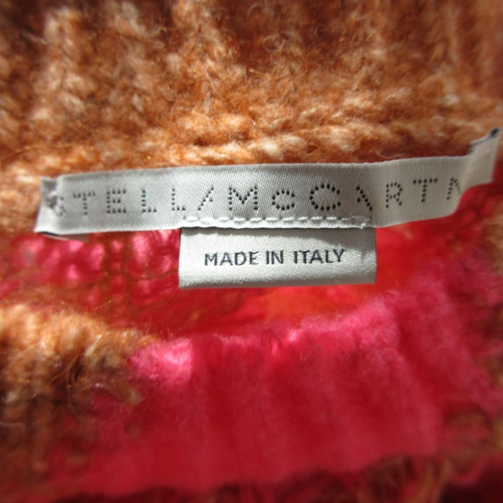 美品 STELLA McCARTNEY ステラマッカートニー アルパカブレンド レオパード柄 プルオーバー ニット セーター 36 ピンク×オレンジ レディース 古着 中古 Stella McCartney - 美品 STELLA McCARTNEY ステラ