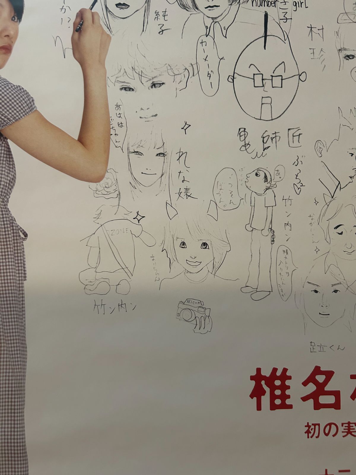 椎名林檎 下剋上エクスタシービデオB2販促用ポスター 椎名林檎 DVD告知ポスター 下剋上エクスタシー 発育ステータス