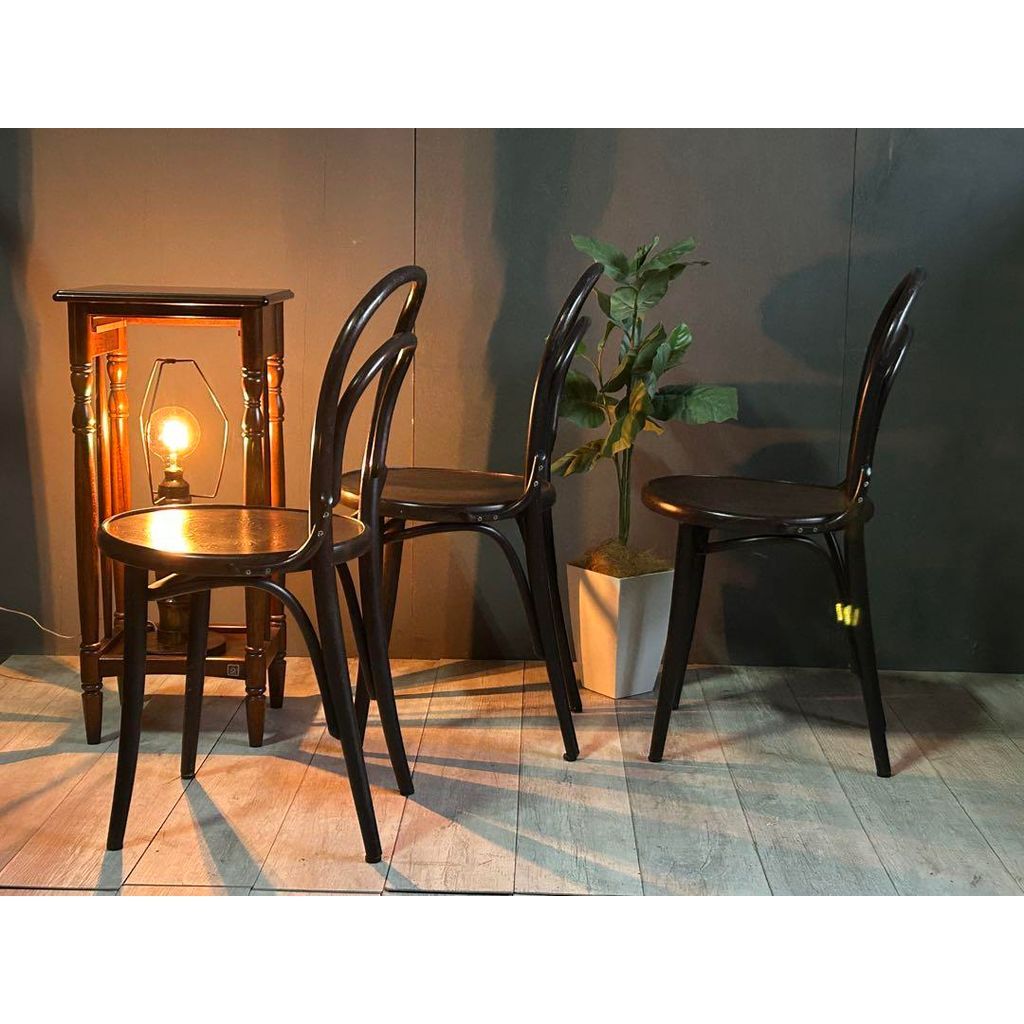 TON チェコ製 ベントウッド ダイニングチェア 曲木 ビーチ材 ダーク