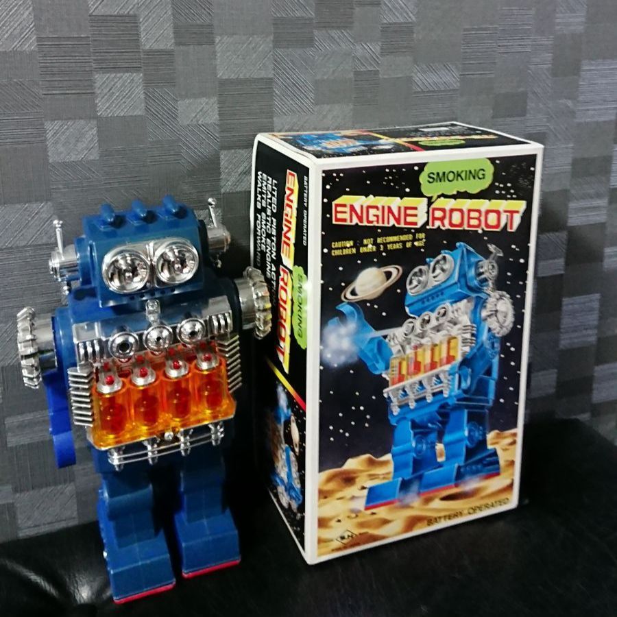 スモーキングエンジンロボット　レトロ玩具