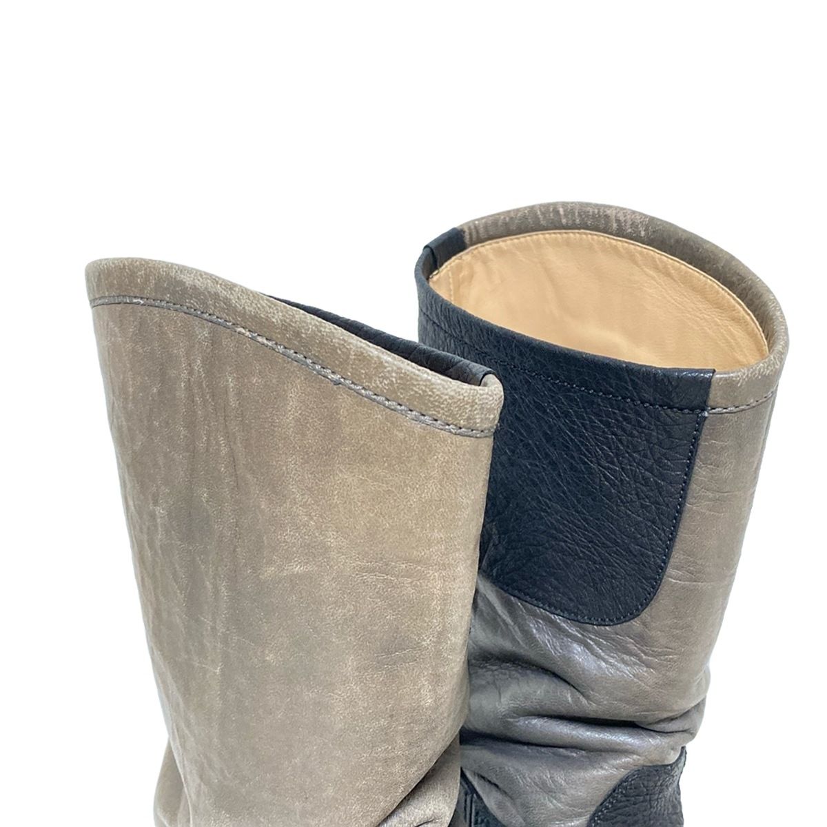 黒×グレーベージュ アウトソール張替済