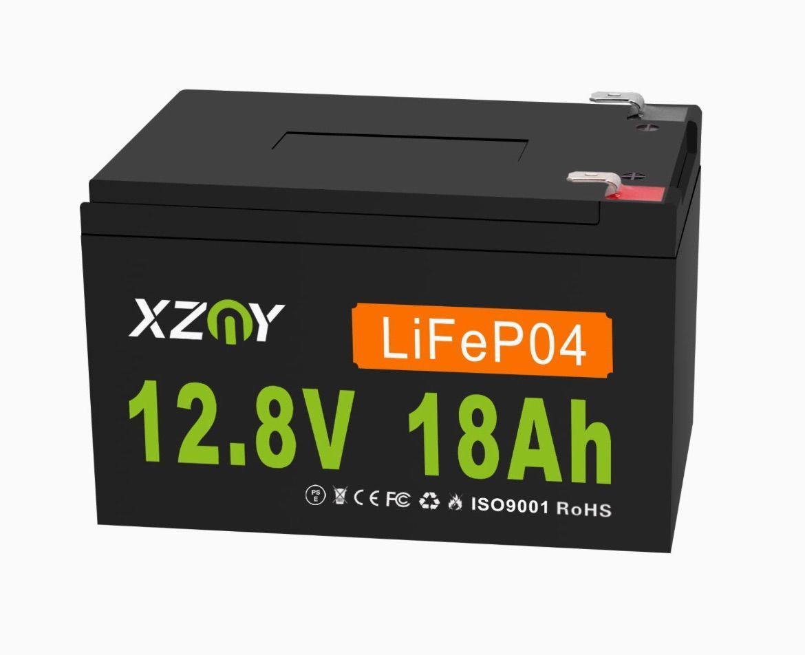 XZNY 12V 18Ah リン酸鉄リチウムイオンバッテリー 充電式バッテリー LiFePO4ディープサイクルバッテリー 5000回以上のサイクル寿命  20A BMS付き IP67防水 230.4Wh野外活動