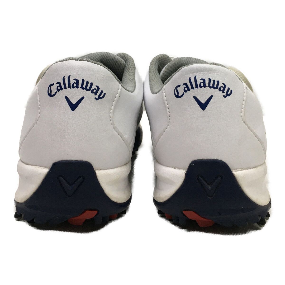 中古 キャロウェイ Callaway ゴルフシューズ 22.5cm ホワイト Urban LS WMS 17 AM BOA トリコロールライン ...
