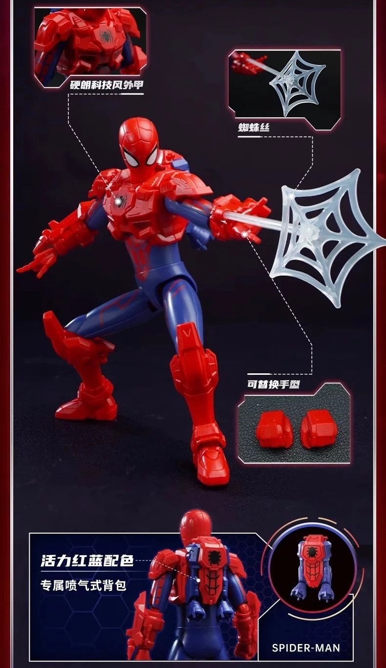 スパイダーマン　スケーラーズ　フィギュア　MARVEL　アベンジャーズ 16cm 海外限定 KEEPPLEY マーベル アベンジャーズ スパイダーマン