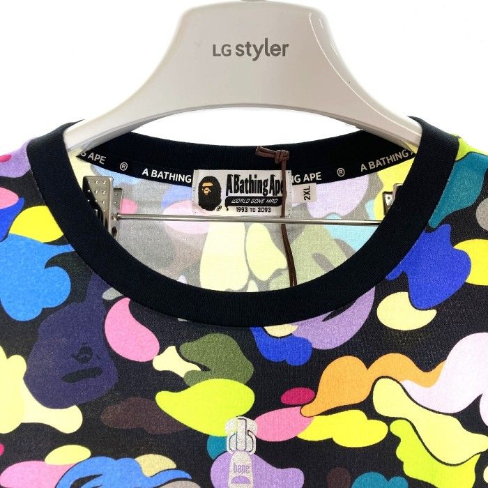 ☆A BATHING APE アベイシングエイプ MULTI CAMO SHARK WIDE L/S