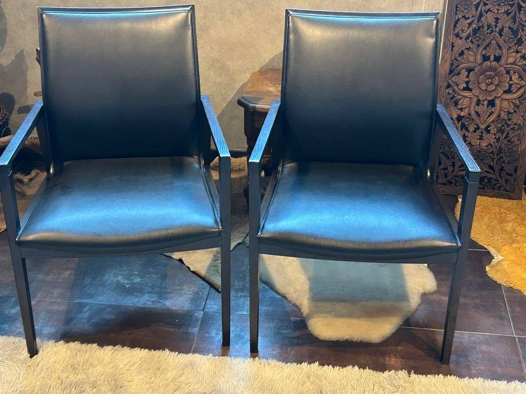 高級家具　 カリモク　アームチェア　ブラックレザー　CS64モデル　NHS 高級家具 カリモク アームチェア ブラックレザー CS64モデル NHS