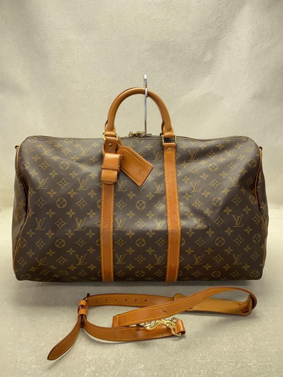 LOUIS VUITTON キーポル・バンドリエール50_モノグラム・キャンバス_BRW PVC ブラウン M41416 - メルカリ