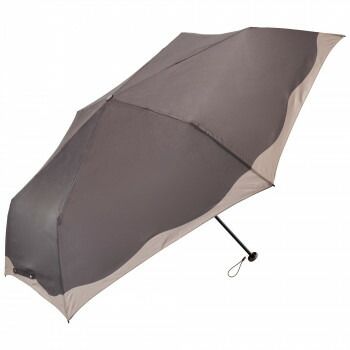 umbulatio ハンディールーフ 折りたたみ傘 60cm ウェービーフレーム チャコール U360-1114GY2-BF