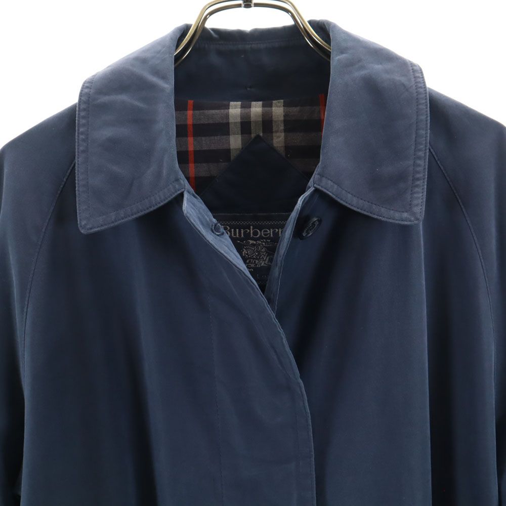 【美品】Burberrys　バーバリーズ　ロングコート ネイビー　90s 古着 BURBERRY - バーバリーズ 90s オールド ステンカラーコート