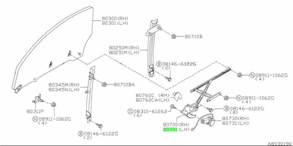 新品 日産純正 S15 シルビア ウィンドウ レギュレーター 左 助手席 JDM