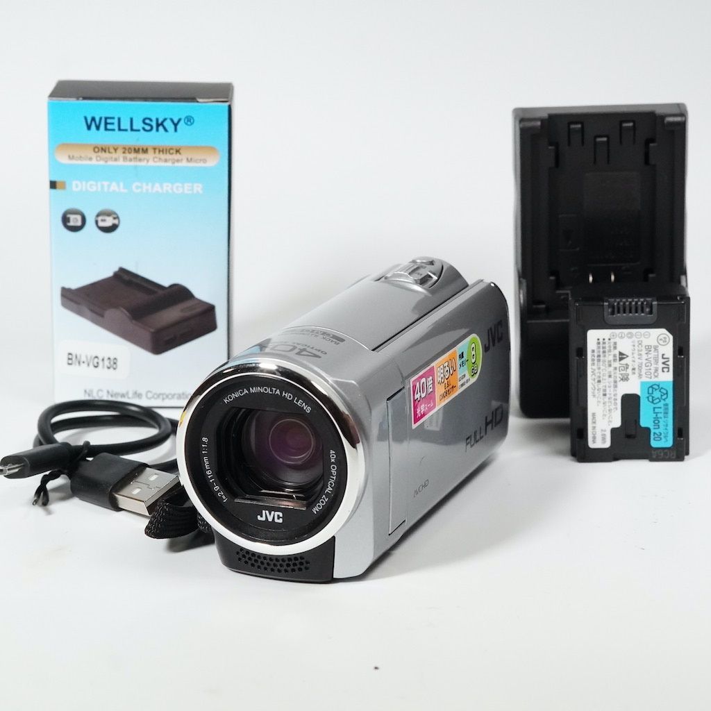【 中古・長期保管品】ビデオカメラJVC Everio GZ-E239-s シ… 中古・長期保管品】ビデオカメラJVC Everio GZ-E239-s シ