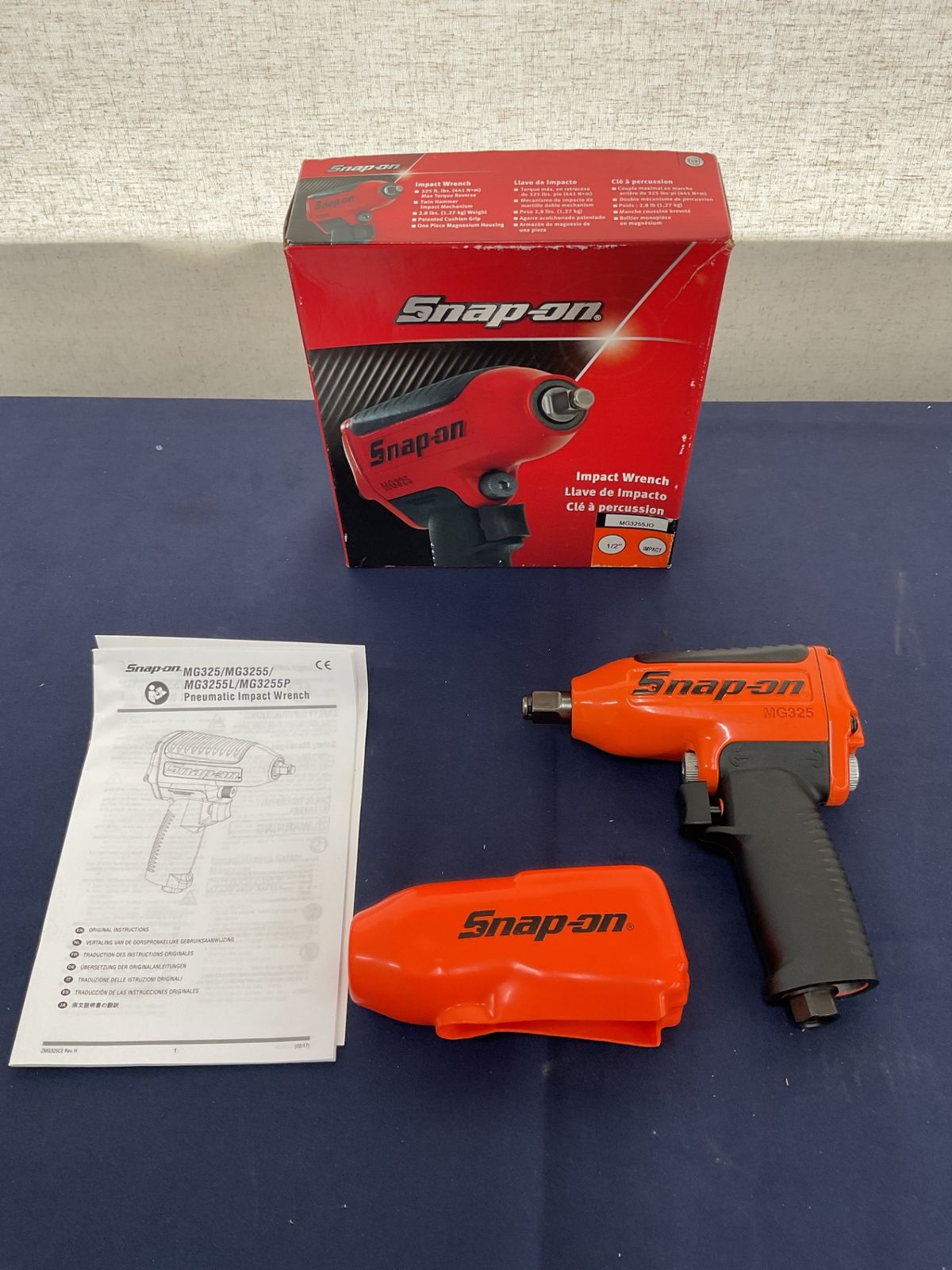 MG3255JO スナップオン 1/2 エアインパクトレンチ オレンジ MG3255JO スナップオン 1/2 エアインパクトレンチ オレンジ