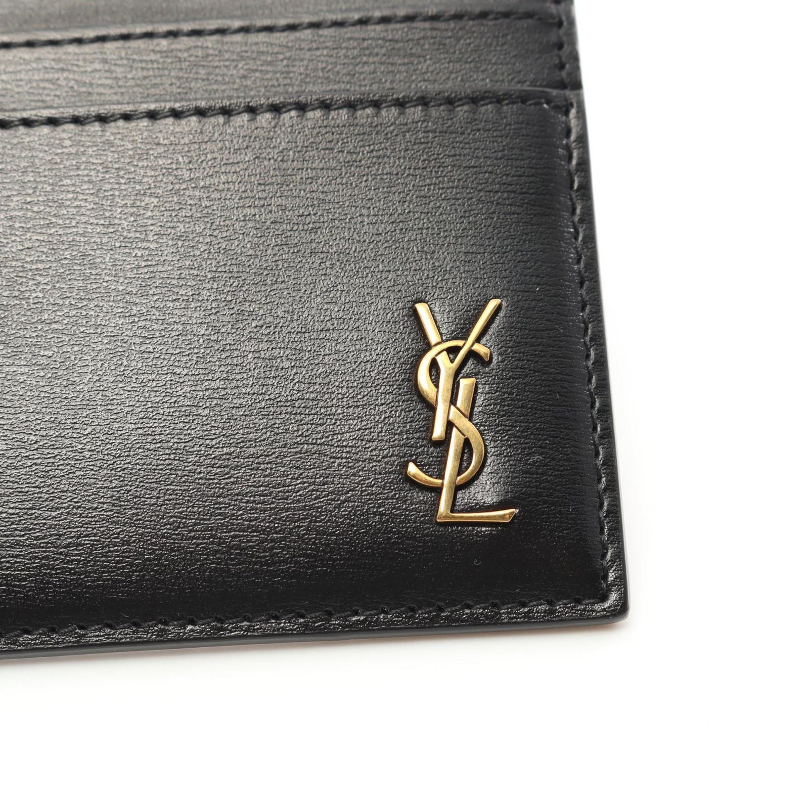 ✨美品✨サンローラン　ケース　タイニーカサンドラ　YSL レザー　ブラック SAINT LAURENT サンローラン タイニー カサンドラ カードケース