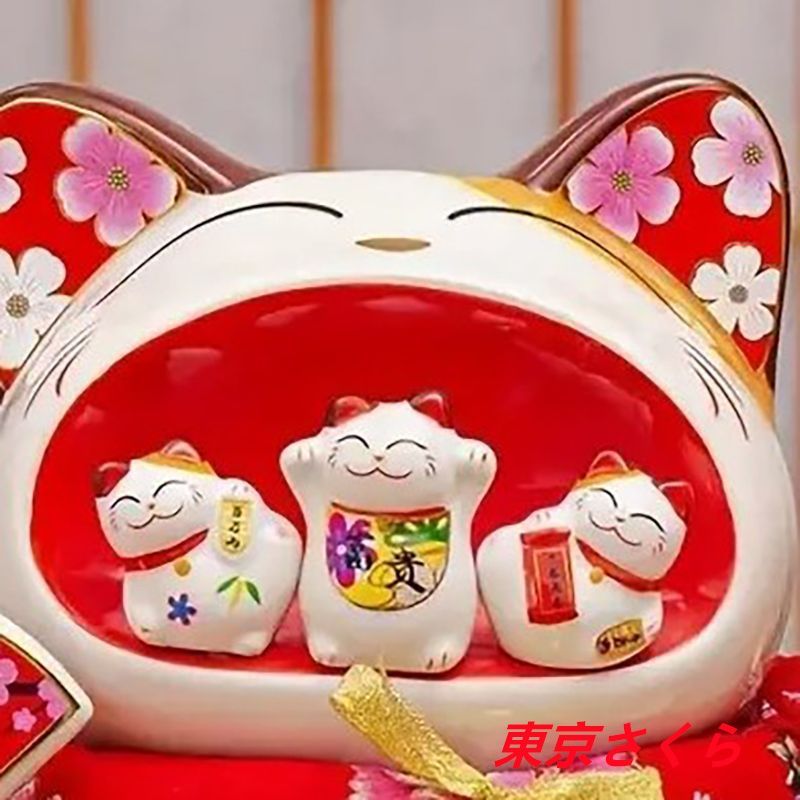 人気商品発売中】貯金箱 招き猫 ねこ ネコ 置物 オブジェ 財運