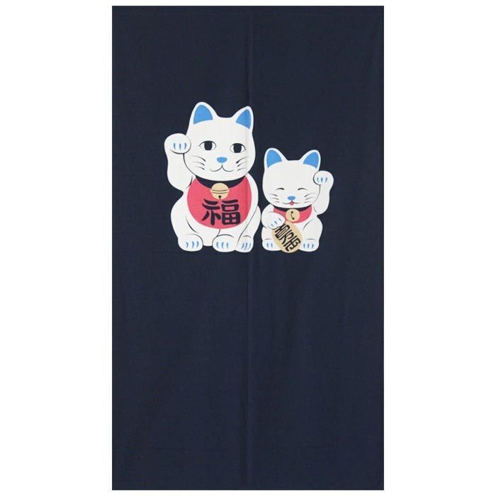 専用　2点同梱 綿 のれん 抜染 招き猫 85×150cm 9387 暖簾 脱衣所 洗面所 間仕切 玄関