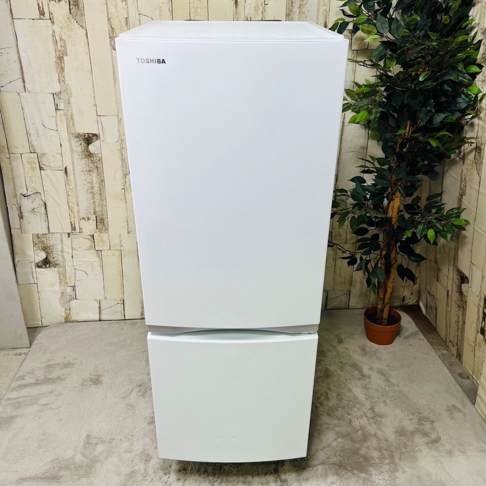 2021年製】TOSHIBA 東芝 GR-S15BS ノンフロン冷凍冷蔵庫 FS10 ?GR 