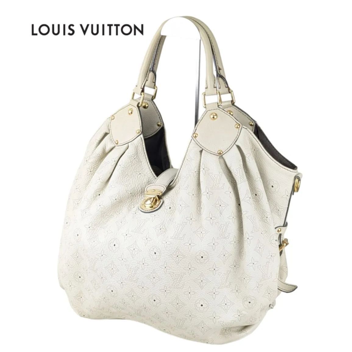 ルイヴィトン マヒナ XL ラン ショルダーバッグ レザー M93059 LOUIS VUITTON 美品 ルイヴィトン マヒナ XL M93059 ラン