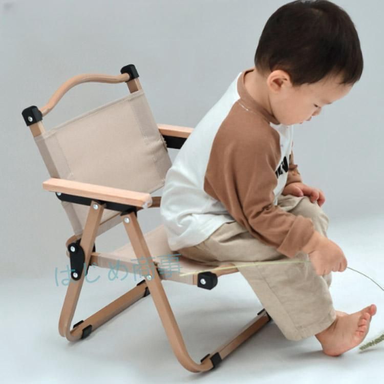 コンパクトキャンプチェア 耐荷重100kg アウトドア用 折りたたみ