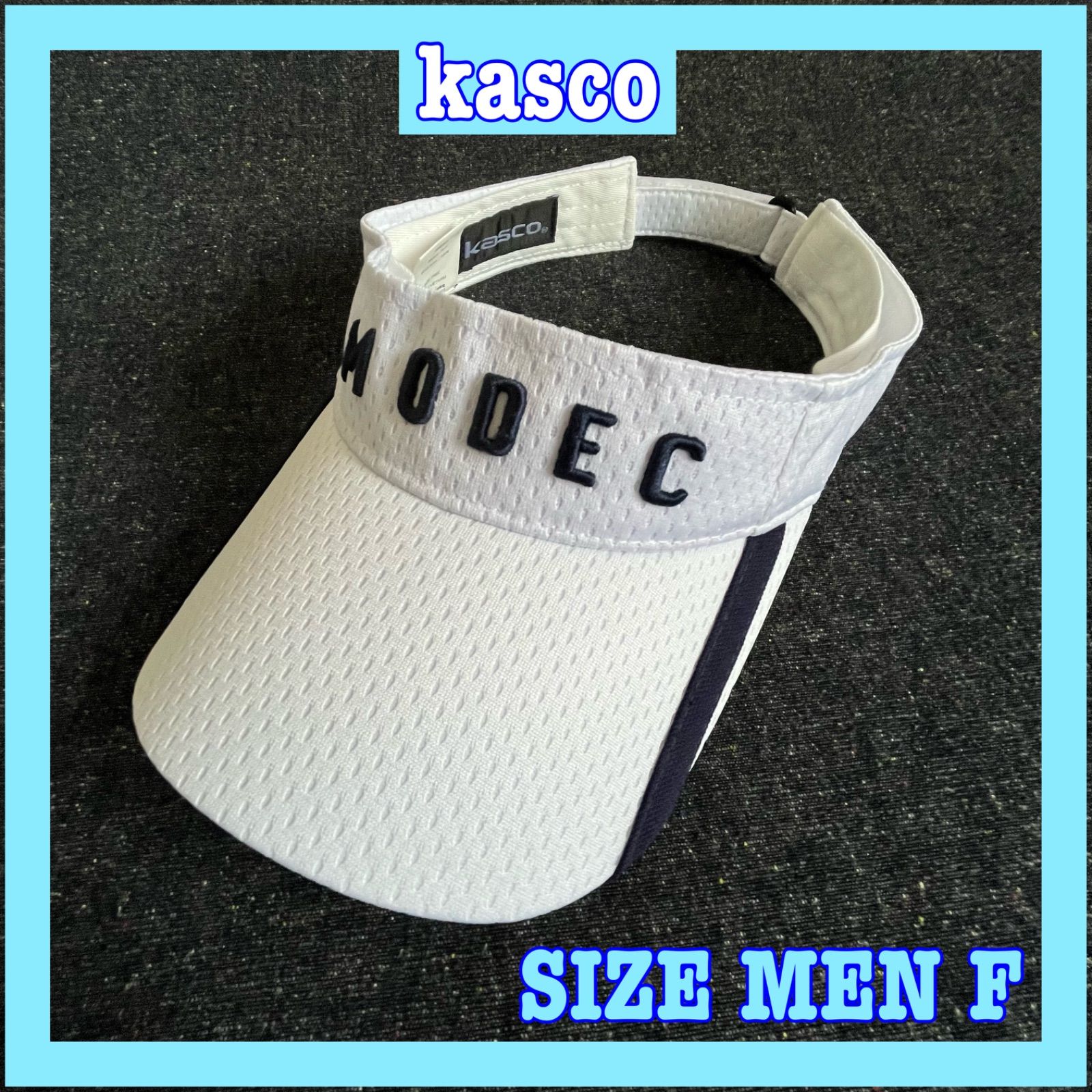 美品】kasco キャスコ メンズ MODEC 速乾性 サンバイザー F - メルカリ