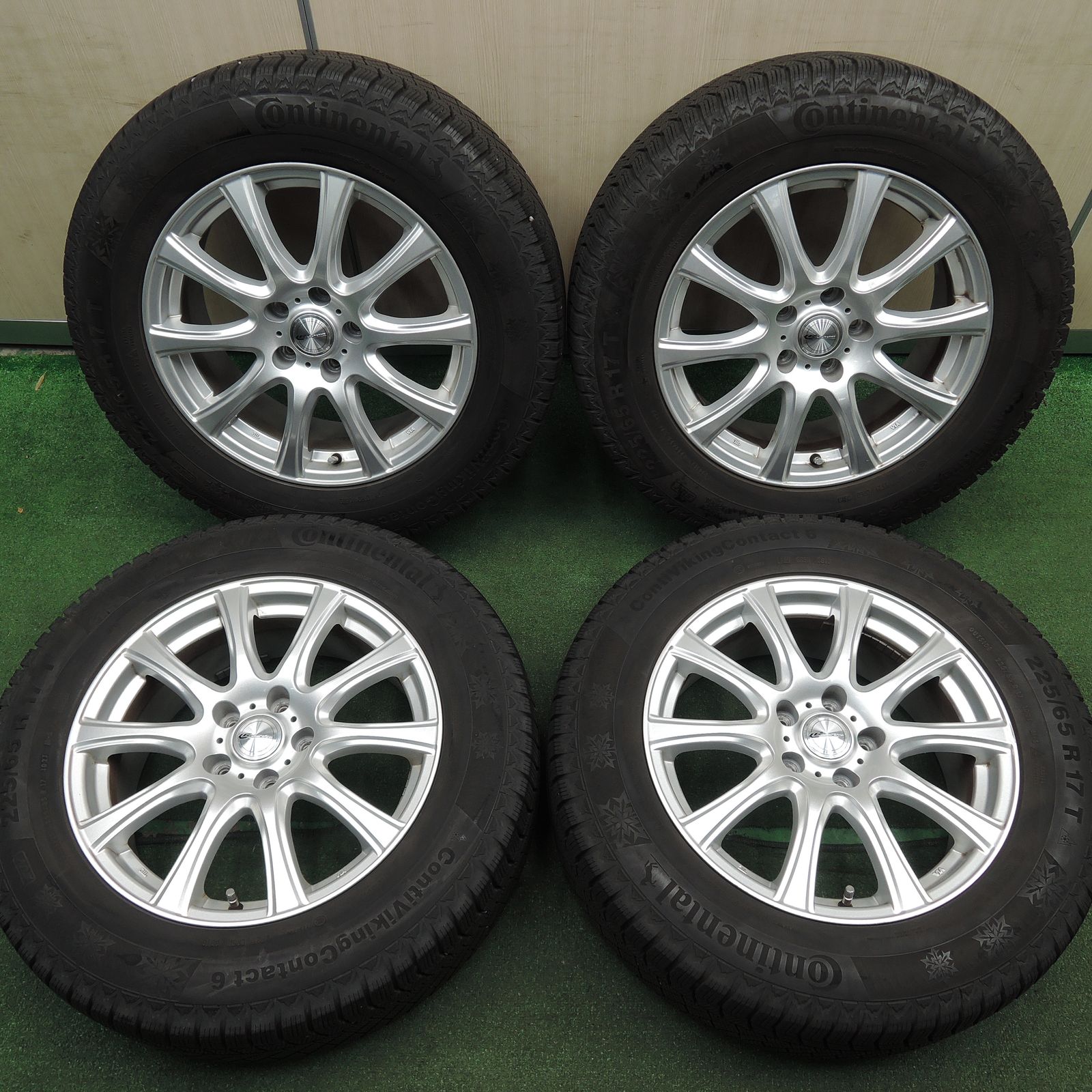 超美品 4本 スタッドレスタイヤ ホイールセット 17インチ 225/65R17