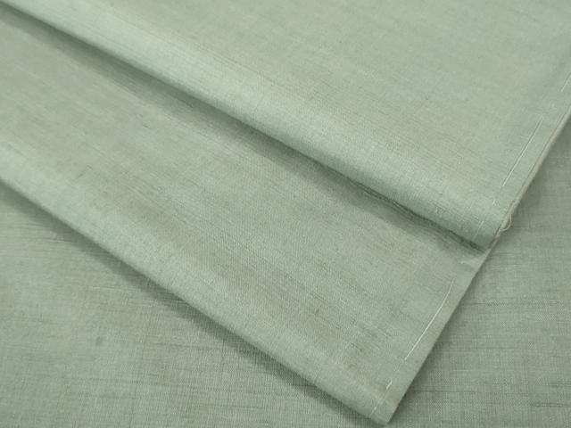 平和屋着物□極上 結城紬 色無地 千草鼠色 逸品 未使用 DZAA8466kh5