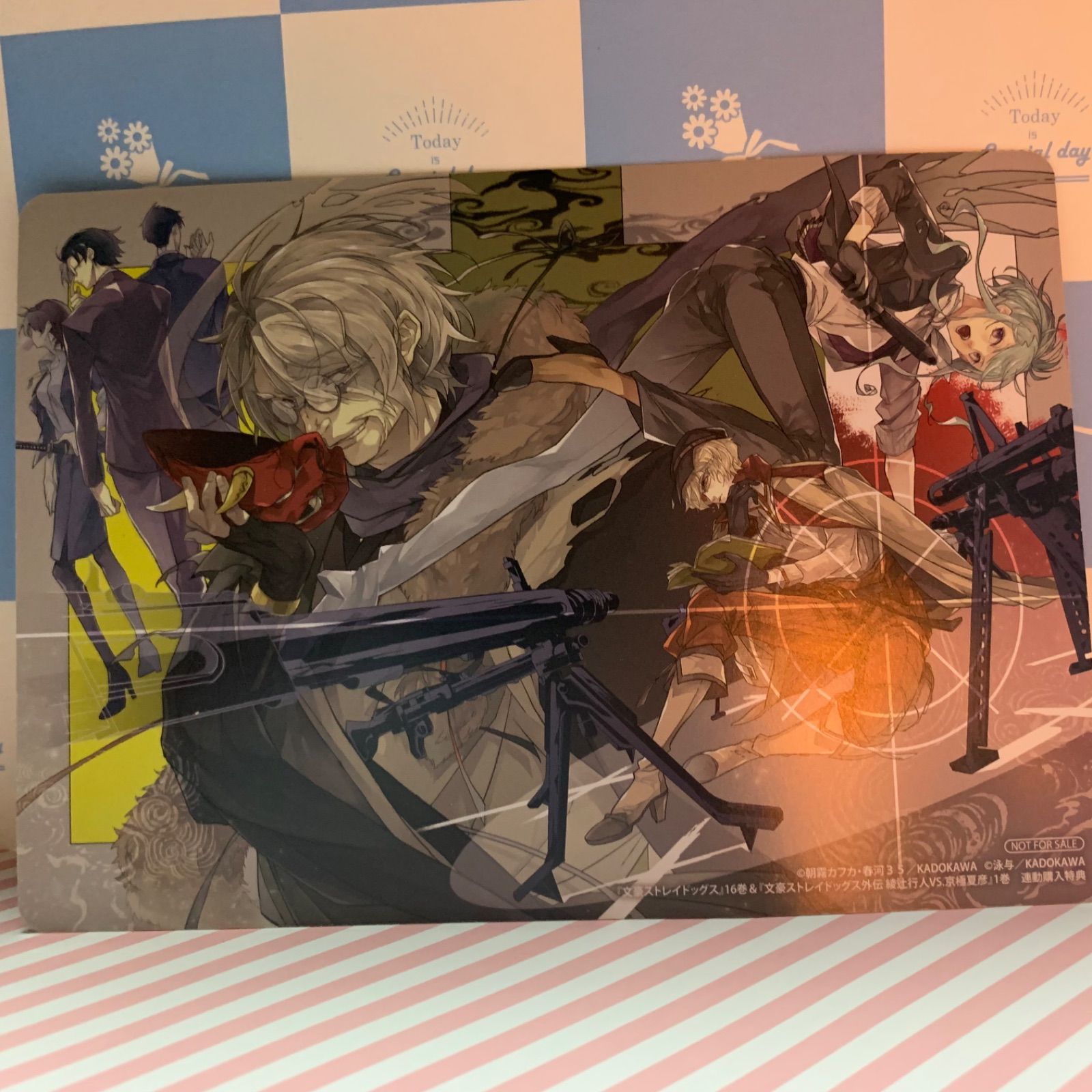 メルカリshops 文豪ストレイドッグス外伝 綾辻行人vs京極夏彦 連動購入特典イラストボード