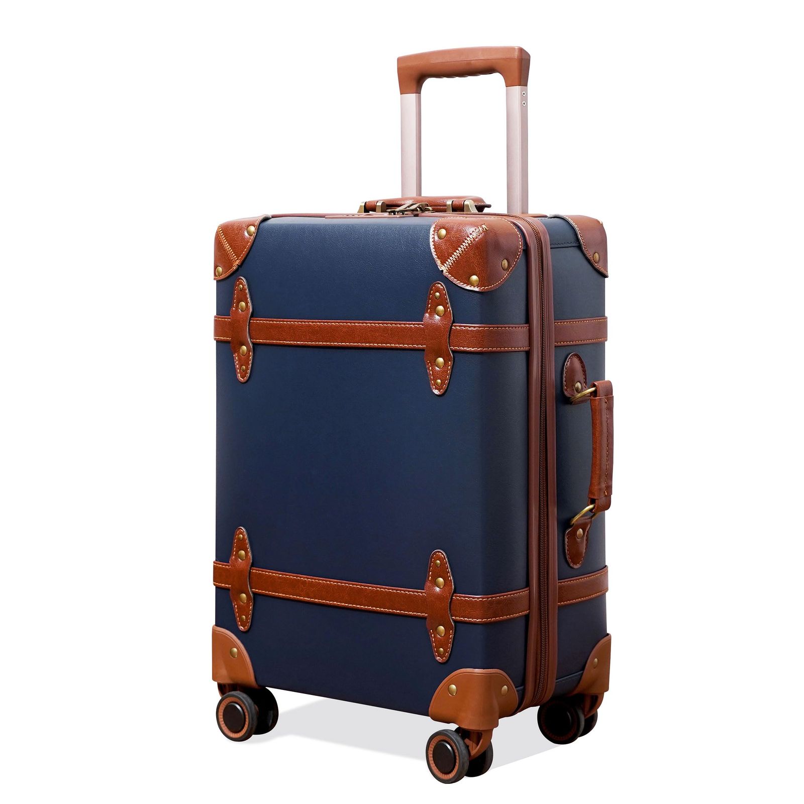 NZBZ] キャリーケース レトロ調 スーツケース, 360°ミュートスピンナー