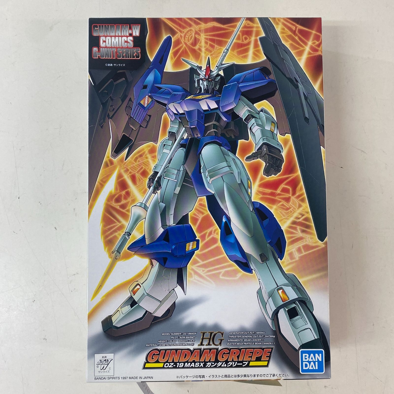 HG 1/144 OZ-19MASX ガンダムグリープ 新機動戦記ガンダムW DUAL STORY