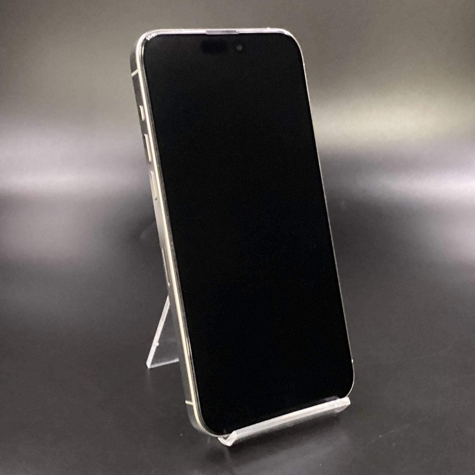 iPhone 15 Pro Max 256GB ホワイトチタニウム au 美品 動作確認済 86  