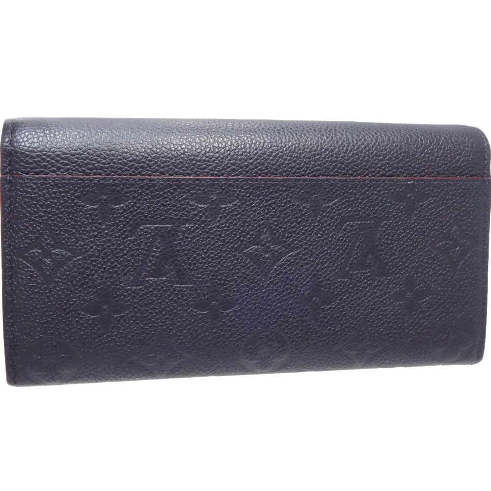 LOUIS VUITTON ルイヴィトン ポルトフォイユサラ M62125 長財布 モノグラム・アンプラント マリーヌルージュ/083895【中古】