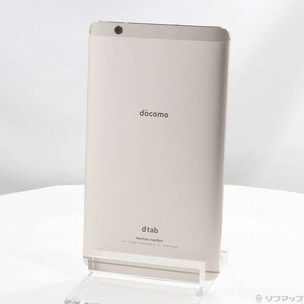 中古品〕 dtab compact 16GB ゴールド d-01J docomo【262