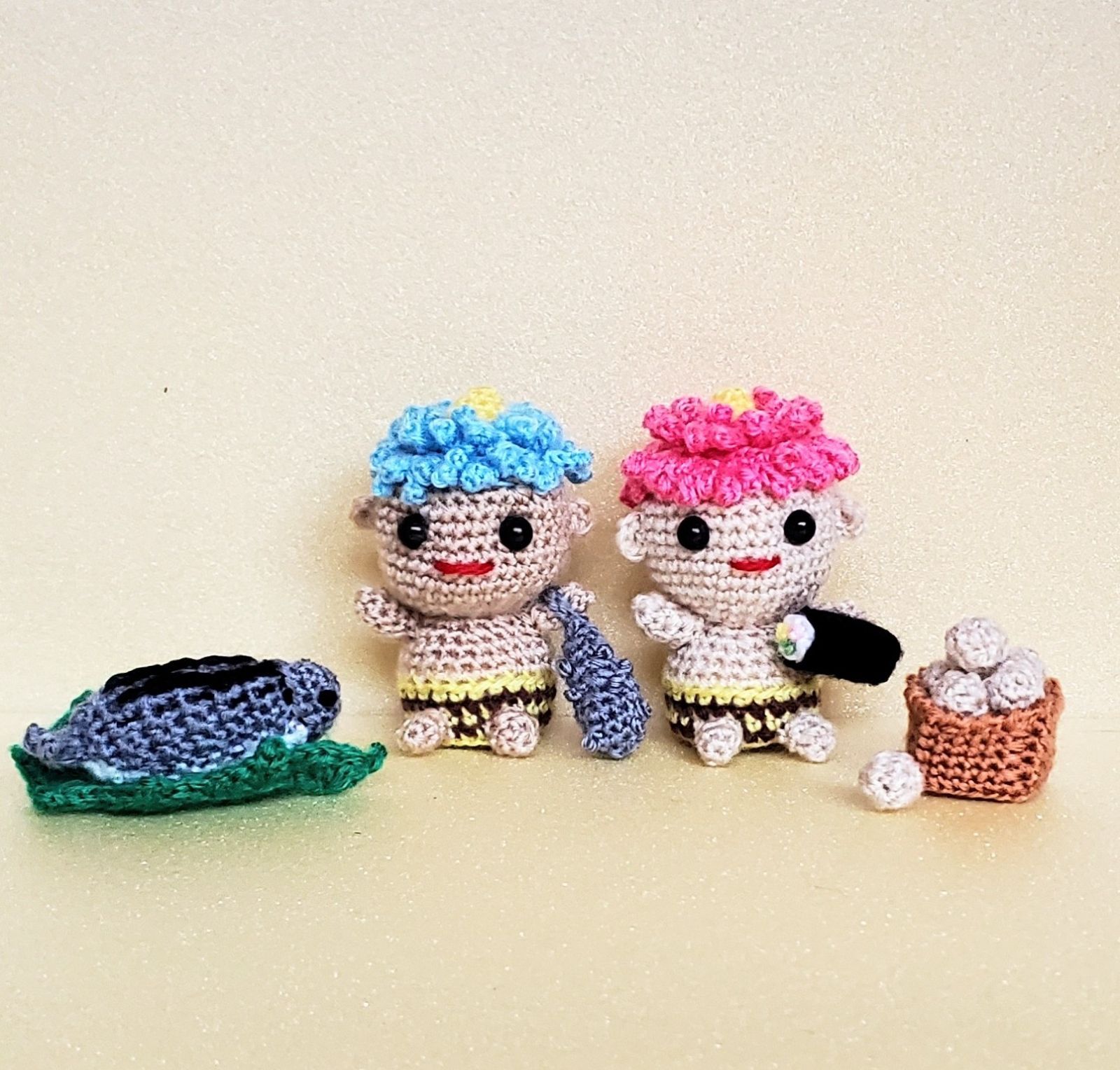 青鬼さん赤鬼さんのあみぐるみセット(恵方巻き付き) a2fb9a2ddf5a3f87463a1678948d54