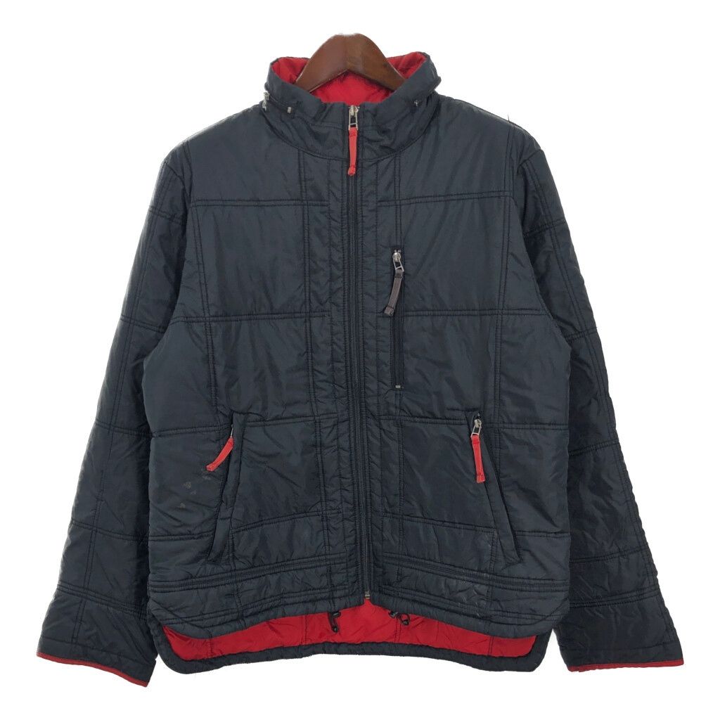 90年代 NAUTICA ノーティカ 中綿 ナイロンジャケット ブラック(メンズ XL) 古着 U3238