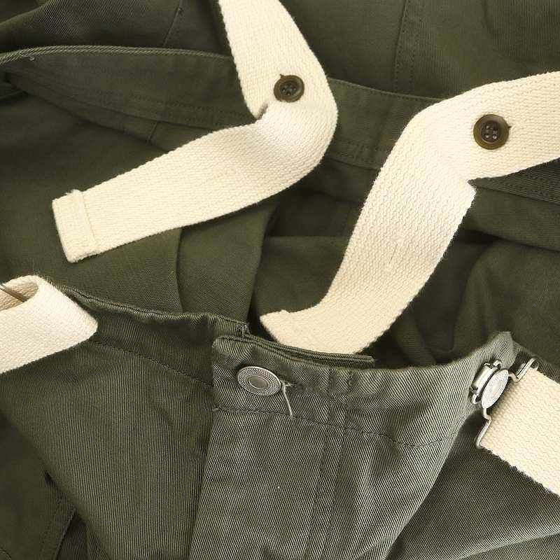 ネストローブ nest Robe コットンツイルデッキサロペット ワイドパンツ