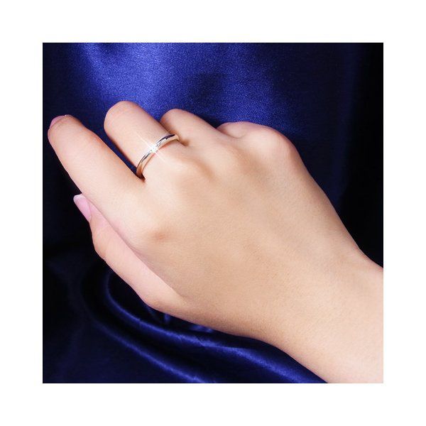 甲丸ダイヤリング 指輪 7号