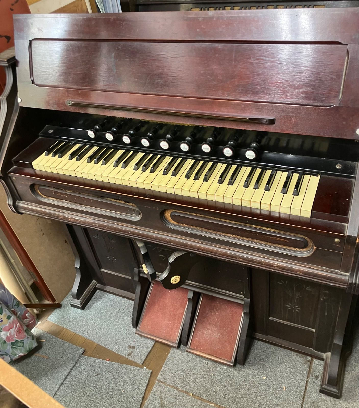 アンティーク YAMAHA 足踏みオルガン(インテリア) YAMAHA 足踏みオルガン YAMAHA ヤマハ 足踏み式オルガン